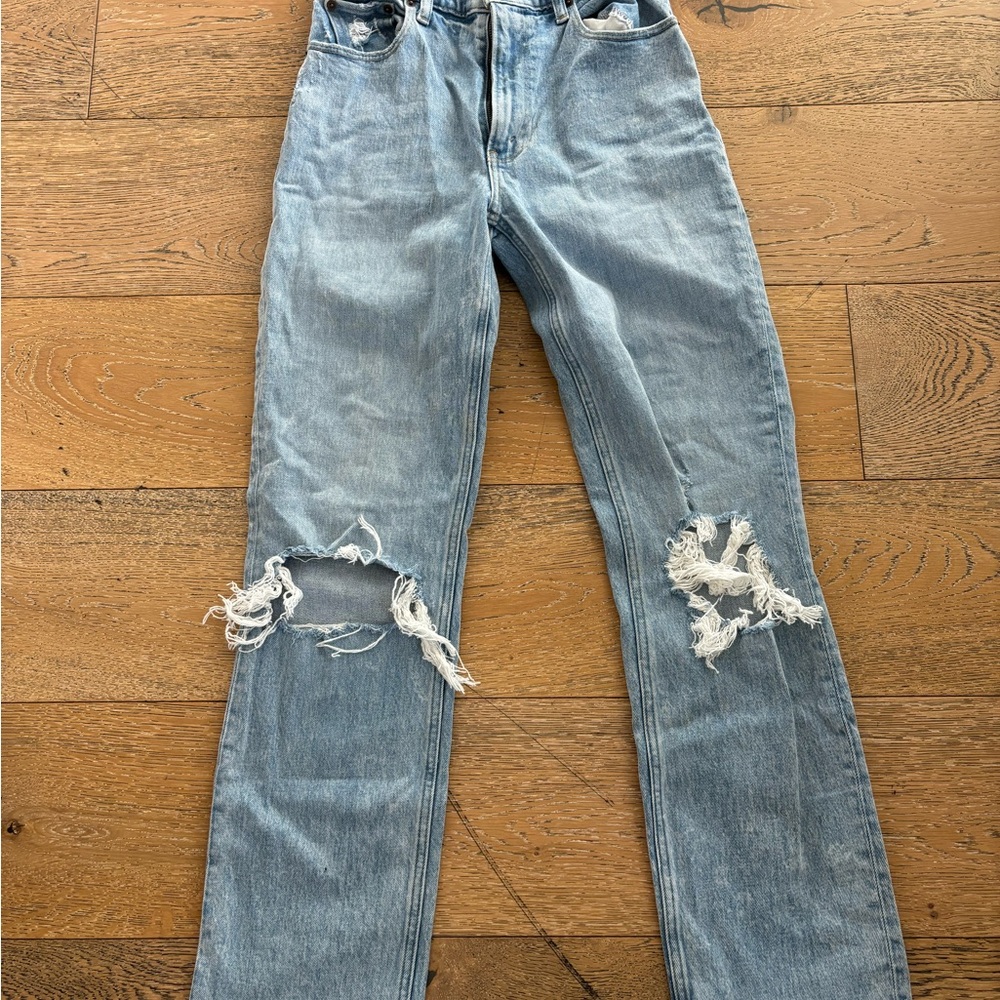 Abercrombie & Fitch Blue Straight Leg Jeans